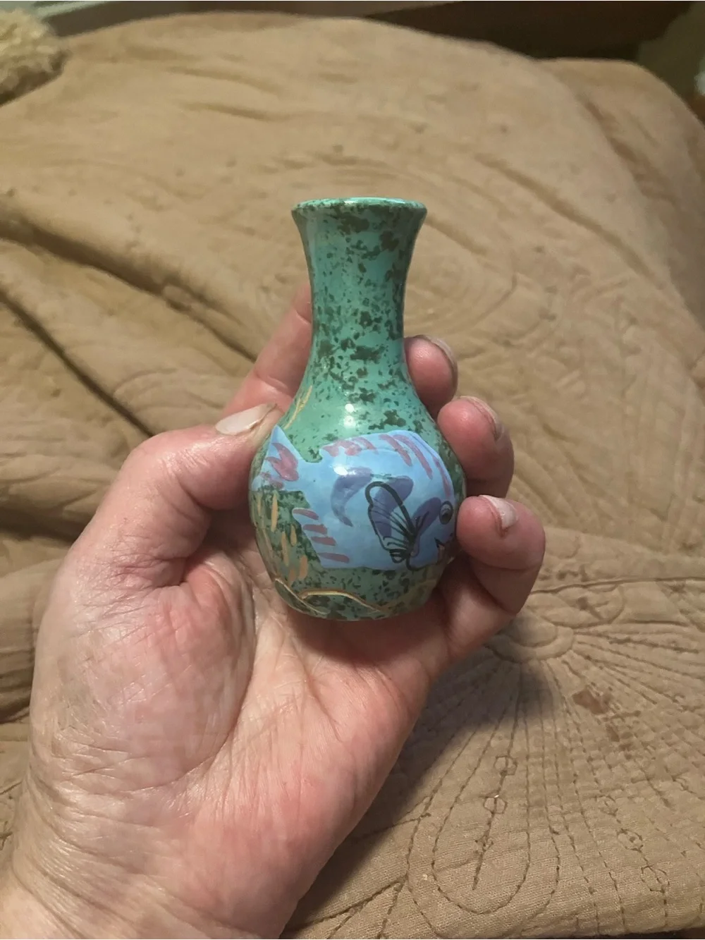 Vintage Hand Crafted Wassi Art Jamaican Pottery Vase